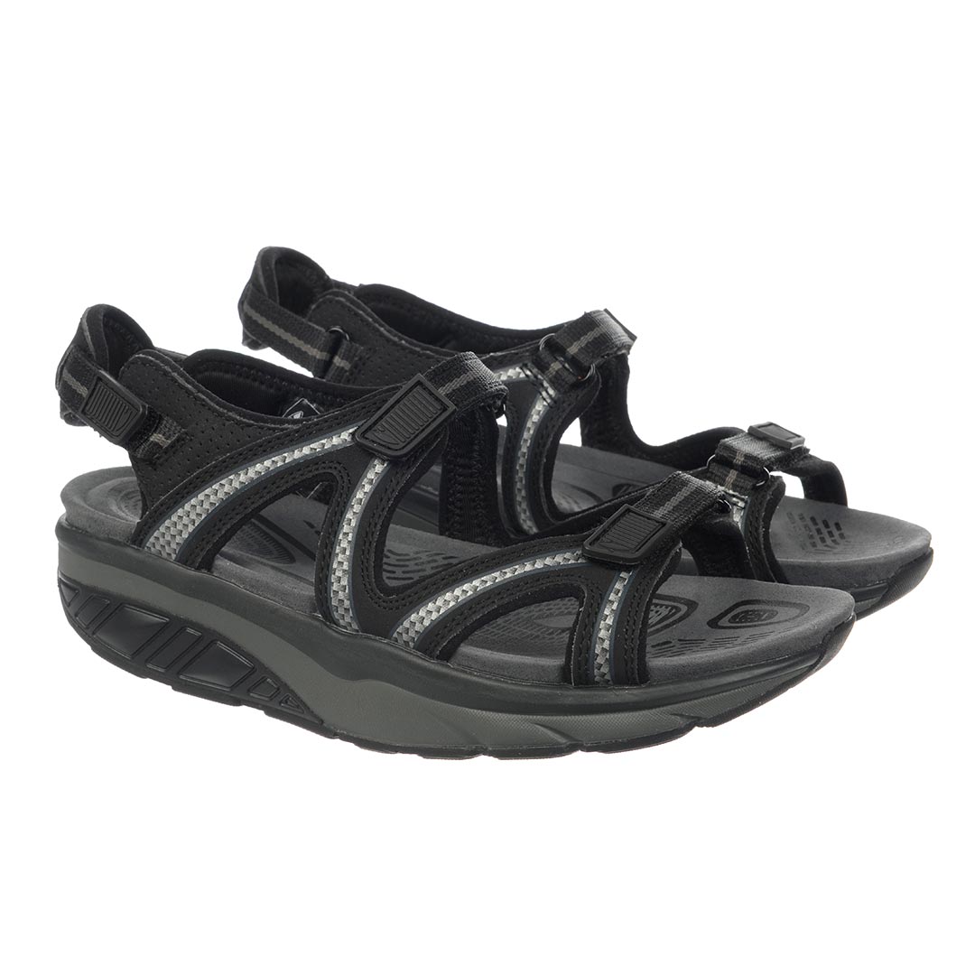 MBT Lila 6 Sport Black Charcoal Gray Sandal Dam